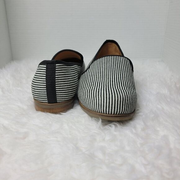 Duke + dexter Men\'s Slip On Size 9 Striped White Black Loafer Shoes main image 4